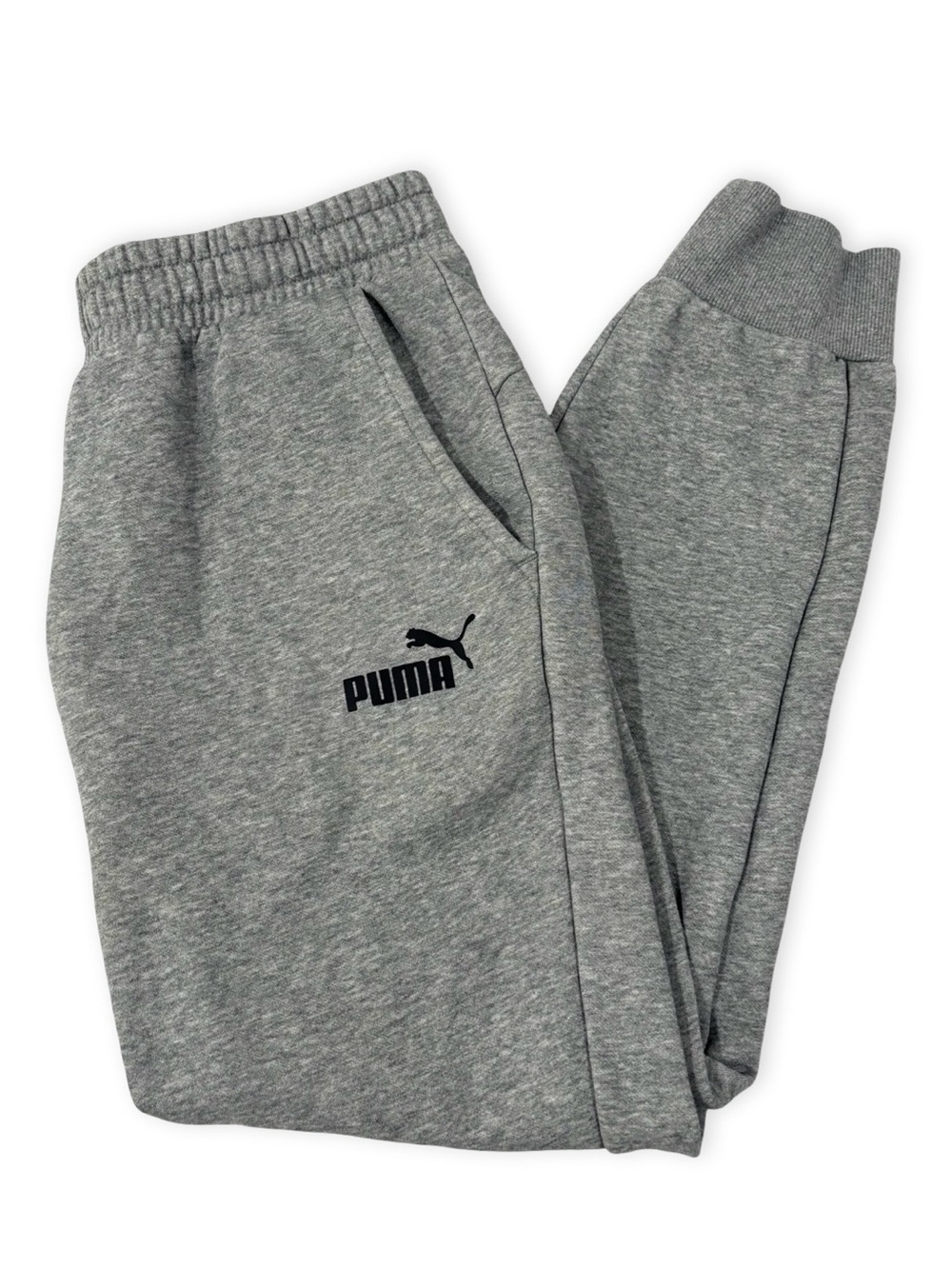Puma Men's Large Jogger Sweatpants Fleece Lined Pockets